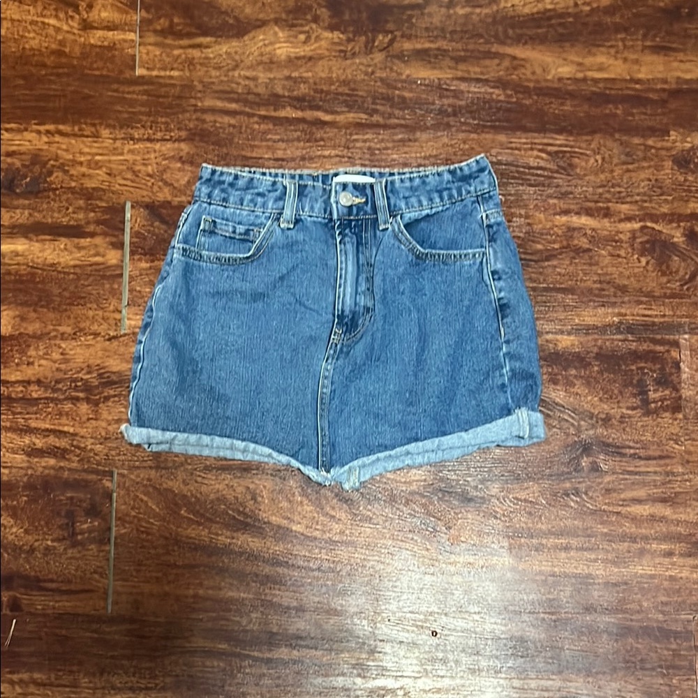 High Waisted Denim Skirt